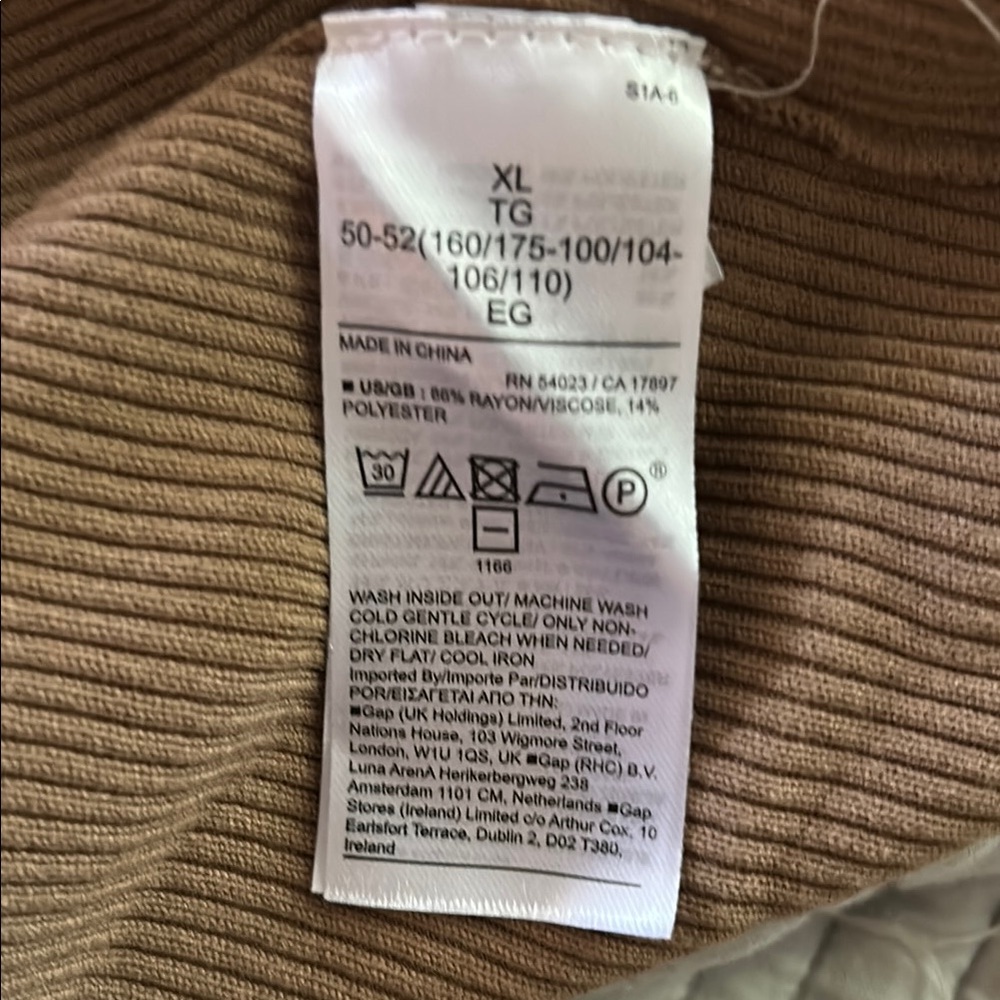 Women's Tan Ribbed Tank Top - Picture 4 of 4